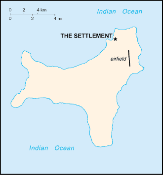 Christmas Island in the Indian Ocean